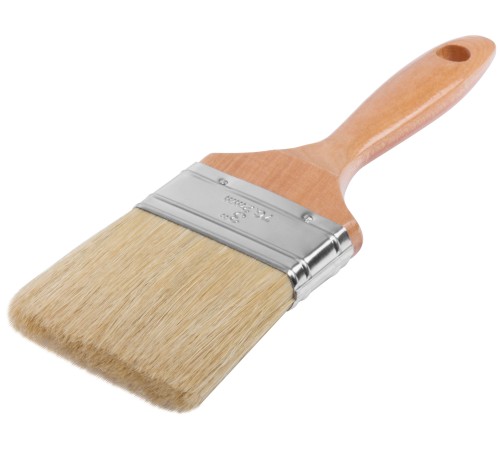 Кисть флейцевая "Профи", натур.светлая щетина, деревянная ручка  3" (75 мм) FIT HQ Кисть флейцевая "Профи", натур.светлая щетина, деревянная ручка  3" (75 мм) FIT HQ