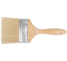 Кисть флейцевая "Профи", натур.светлая щетина, деревянная ручка  4" (100 мм) FIT HQ