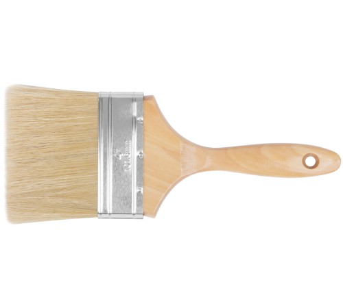 Кисть флейцевая "Профи", натур.светлая щетина, деревянная ручка  4" (100 мм) FIT HQ Кисть флейцевая "Профи", натур.светлая щетина, деревянная ручка  4" (100 мм) FIT HQ