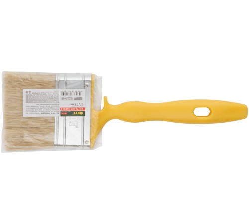 Кисть флейцевая "Стронг", натур.светлая щетина, пластиковая ручка с выемкой  70 мм FIT IT