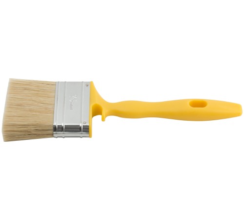 Кисть флейцевая "Стронг", натур.светлая щетина, пластиковая ручка с выемкой  70 мм FIT IT