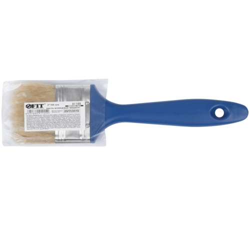 Кисть флейцевая "Модерн", натур.светлая щетина, пластиковая ручка  2" (50 мм) FIT IT Кисть флейцевая "Модерн", натур.светлая щетина, пластиковая ручка  2" (50 мм) FIT IT