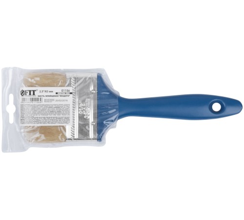 Кисть флейцевая "Модерн", натур.светлая щетина, пластиковая ручка 2,5" (63 мм) FIT IT Кисть флейцевая "Модерн", натур.светлая щетина, пластиковая ручка 2,5" (63 мм) FIT IT