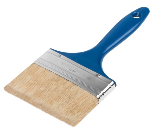 Кисть флейцевая "Модерн", натур.светлая щетина, пластиковая ручка  4" (100 мм) FIT IT Кисть флейцевая "Модерн", натур.светлая щетина, пластиковая ручка  4" (100 мм) FIT IT