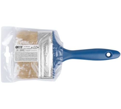 Кисть флейцевая "Модерн", натур.светлая щетина, пластиковая ручка  4" (100 мм) FIT IT Кисть флейцевая "Модерн", натур.светлая щетина, пластиковая ручка  4" (100 мм) FIT IT