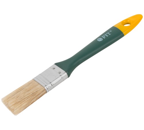 Кисть флейцевая "Контур", натур.светлая щетина, пластиковая ручка  1" (25 мм) FIT IT