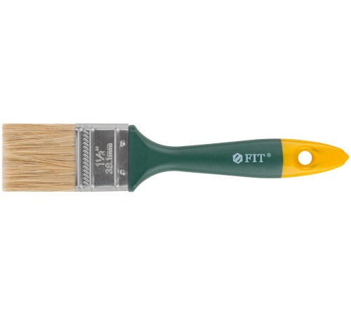 Кисть флейцевая "Контур", натур.светлая щетина, пластиковая ручка 1,5" (38 мм) FIT IT Кисть флейцевая "Контур", натур.светлая щетина, пластиковая ручка 1,5" (38 мм) FIT IT