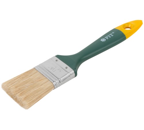 Кисть флейцевая "Контур", натур.светлая щетина, пластиковая ручка 1,5" (38 мм) FIT IT Кисть флейцевая "Контур", натур.светлая щетина, пластиковая ручка 1,5" (38 мм) FIT IT