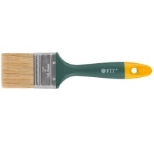 Кисть флейцевая "Контур", натур.светлая щетина, пластиковая ручка  2" (50 мм) FIT IT