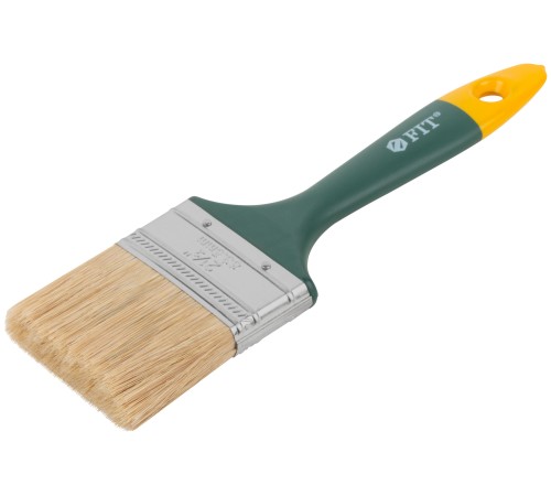 Кисть флейцевая "Контур", натур.светлая щетина, пластиковая ручка 2,5" (63 мм) FIT IT Кисть флейцевая "Контур", натур.светлая щетина, пластиковая ручка 2,5" (63 мм) FIT IT