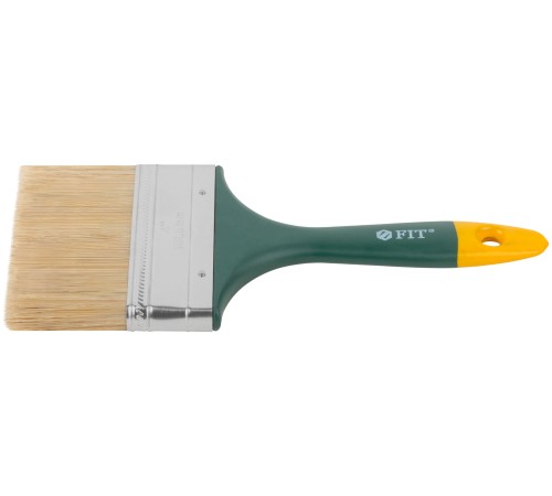 Кисть флейцевая "Контур", натур.светлая щетина, пластиковая ручка  4" (100 мм) FIT IT Кисть флейцевая "Контур", натур.светлая щетина, пластиковая ручка  4" (100 мм) FIT IT