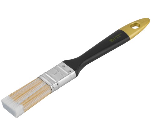 Кисть флейцевая "Лайн", искусственная щетина, пластиковая ручка  1" (25 мм) FIT IT Кисть флейцевая "Лайн", искусственная щетина, пластиковая ручка  1" (25 мм) FIT IT