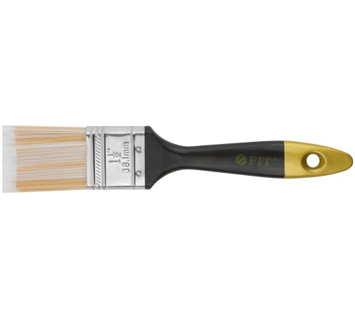 Кисть флейцевая "Лайн", искусственная щетина, пластиковая ручка 1,5" (38 мм) FIT IT Кисть флейцевая "Лайн", искусственная щетина, пластиковая ручка 1,5" (38 мм) FIT IT