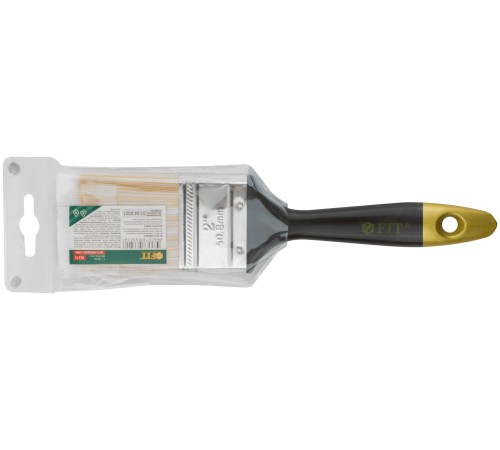 Кисть флейцевая "Лайн", искусственная щетина, пластиковая ручка  2" (50 мм) FIT IT Кисть флейцевая "Лайн", искусственная щетина, пластиковая ручка  2" (50 мм) FIT IT