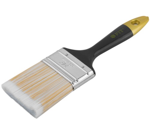 Кисть флейцевая "Лайн", искусственная щетина, пластиковая ручка 2,5 " (63 мм) FIT IT Кисть флейцевая "Лайн", искусственная щетина, пластиковая ручка 2,5 " (63 мм) FIT IT
