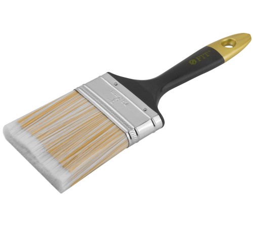 Кисть флейцевая "Лайн", искусственная щетина, пластиковая ручка  3" (75 мм) FIT IT Кисть флейцевая "Лайн", искусственная щетина, пластиковая ручка  3" (75 мм) FIT IT