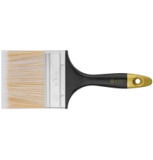 Кисть флейцевая "Лайн", искусственная щетина, пластиковая ручка  4" (100 мм) FIT IT
