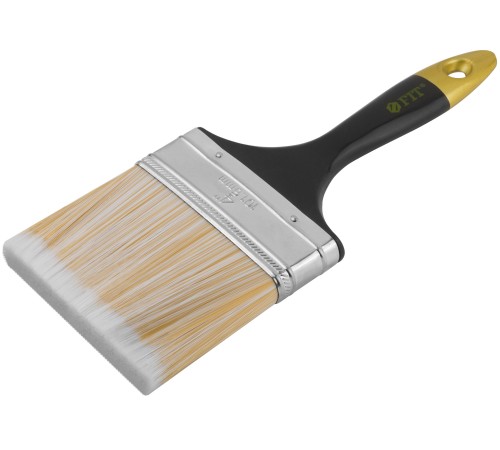 Кисть флейцевая "Лайн", искусственная щетина, пластиковая ручка  4" (100 мм) FIT IT Кисть флейцевая "Лайн", искусственная щетина, пластиковая ручка  4" (100 мм) FIT IT