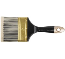 Кисть флейцевая "Стайл", искусственная черно-белая щетина, деревянная ручка  4" (100 мм) FIT IT