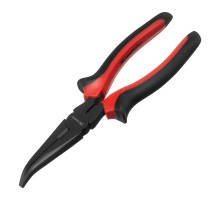 Длинногубцы изогнутые Black Nickel, 200 мм, двухкомпонентные рукоятки Matrix