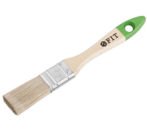 Кисть флейцевая "Микс", смешанная натуральная и искусственная щетина, деревянная ручка  1" (25 мм) FIT IT Кисть флейцевая "Микс", смешанная натуральная и искусственная щетина, деревянная ручка  1" (25 мм) FIT IT