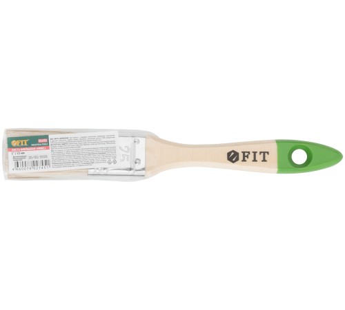 Кисть флейцевая "Микс", смешанная натуральная и искусственная щетина, деревянная ручка  1" (25 мм) FIT IT Кисть флейцевая "Микс", смешанная натуральная и искусственная щетина, деревянная ручка  1" (25 мм) FIT IT