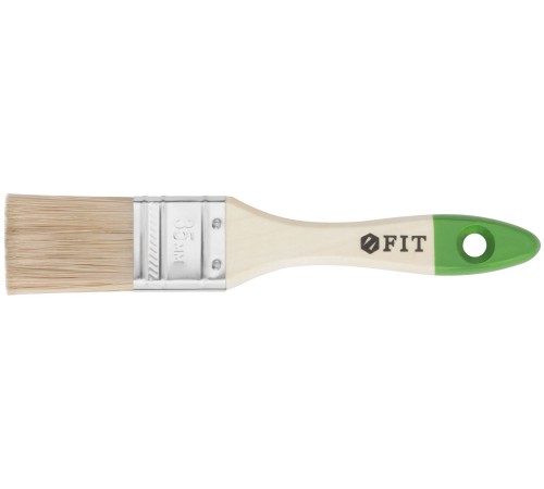 Кисть флейцевая "Микс", смешанная натуральная и искусственная щетина, деревянная ручка 1,5" (35 мм) FIT IT Кисть флейцевая "Микс", смешанная натуральная и искусственная щетина, деревянная ручка 1,5" (35 мм) FIT IT