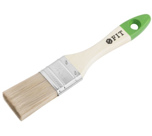 Кисть флейцевая "Микс", смешанная натуральная и искусственная щетина, деревянная ручка 1,5" (35 мм) FIT IT Кисть флейцевая "Микс", смешанная натуральная и искусственная щетина, деревянная ручка 1,5" (35 мм) FIT IT