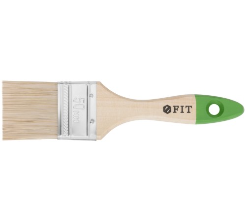Кисть флейцевая "Микс", смешанная натуральная и искусственная щетина, деревянная ручка  2" (50 мм) FIT IT Кисть флейцевая "Микс", смешанная натуральная и искусственная щетина, деревянная ручка  2" (50 мм) FIT IT