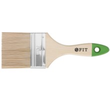 Кисть флейцевая "Микс", смешанная натуральная и искусственная щетина, деревянная ручка  3" (75 мм) FIT IT