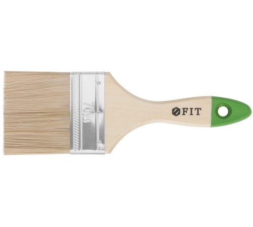 Кисть флейцевая "Микс", смешанная натуральная и искусственная щетина, деревянная ручка  3" (75 мм) FIT IT Кисть флейцевая "Микс", смешанная натуральная и искусственная щетина, деревянная ручка  3" (75 мм) FIT IT