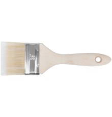 Кисть флейцевая "Аква", искусственная щетина, деревянная ручка 2,5" (63 мм) FIT IT