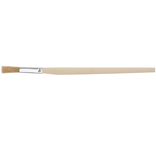 Кисть узкая, натуральная светлая щетина, деревянная ручка 10 мм FIT IT Кисть узкая, натуральная светлая щетина, деревянная ручка 10 мм FIT IT