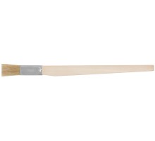 Кисть узкая, натуральная светлая щетина, деревянная ручка 20 мм FIT IT