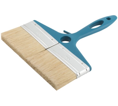 Кисть флейцевая "Атлант", натуральная светлая щетина, пластиковая ручка  8" (200 мм) FIT IT Кисть флейцевая "Атлант", натуральная светлая щетина, пластиковая ручка  8" (200 мм) FIT IT