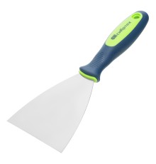 Шпательная лопатка из нержавеющей стали, 100 мм, двухкомпонентная ручка Сибртех