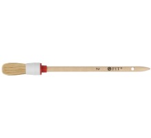 Кисть круглая, натуральная светлая щетина  №2 ( 20 мм) FIT IT