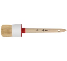 Кисть круглая, натуральная светлая щетина №16 (55 мм) FIT IT