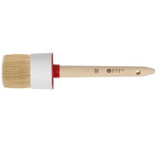 Кисть круглая, натуральная светлая щетина №20 (65 мм) FIT IT