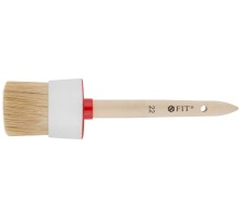 Кисть круглая, натуральная светлая щетина №22 (70 мм) FIT IT