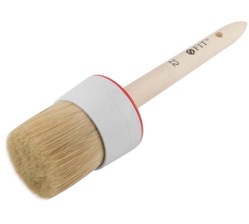 Кисть круглая, натуральная светлая щетина №22 (70 мм) FIT IT