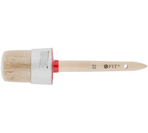 Кисть круглая, натуральная светлая щетина №22 (70 мм) FIT IT