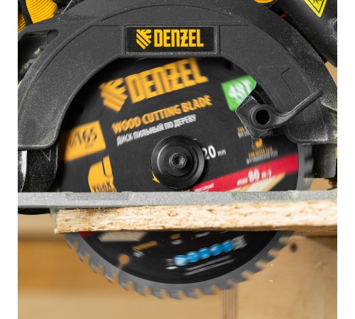 Пильный диск по дереву ф165 х 20 мм, 48 зубьев Denzel