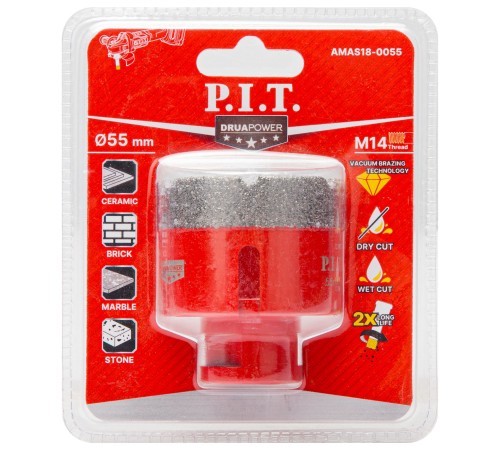 Коронка алмазная по керамограниту P.I.T. AMAS18-0055