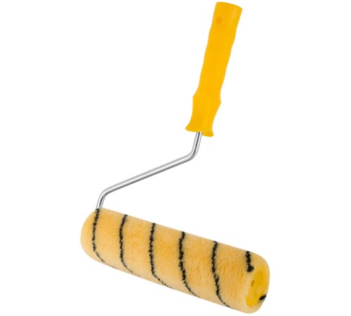 Валик полиакриловый, бежевый с черной полоской, диам. 48/72 мм; ворс 12 мм, 230 мм FIT IT Валик полиакриловый, бежевый с черной полоской, диам. 48/72 мм; ворс 12 мм, 230 мм FIT IT