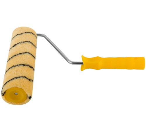 Валик полиакриловый, бежевый с черной полоской, диам. 48/72 мм; ворс 12 мм, 230 мм FIT IT Валик полиакриловый, бежевый с черной полоской, диам. 48/72 мм; ворс 12 мм, 230 мм FIT IT