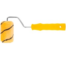 Валик полиакриловый, бежевый с черной полоской, диам. 40/61 мм; ворс 10,4 мм, 100 мм FIT IT