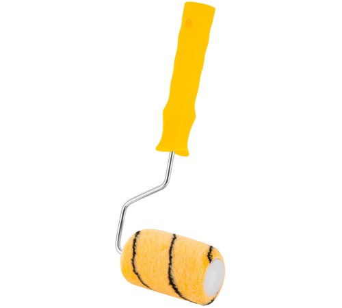 Валик полиакриловый, бежевый с черной полоской, диам. 40/61 мм; ворс 10,4 мм, 100 мм FIT IT Валик полиакриловый, бежевый с черной полоской, диам. 40/61 мм; ворс 10,4 мм, 100 мм FIT IT