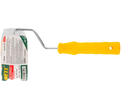 Валик полиакриловый, бежевый с черной полоской, диам. 40/61 мм; ворс 10,4 мм, 100 мм FIT IT Валик полиакриловый, бежевый с черной полоской, диам. 40/61 мм; ворс 10,4 мм, 100 мм FIT IT