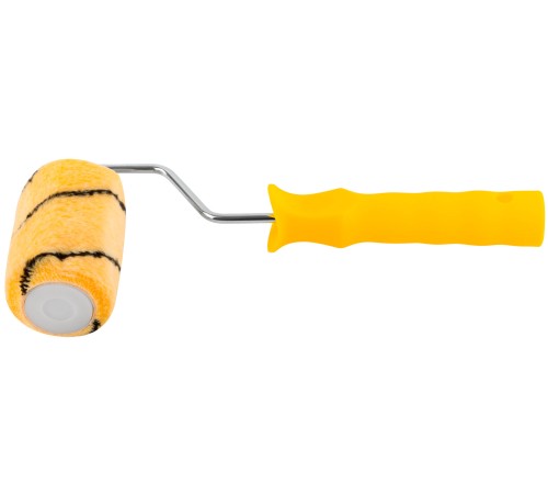 Валик полиакриловый, бежевый с черной полоской, диам. 40/61 мм; ворс 10,4 мм, 100 мм FIT IT Валик полиакриловый, бежевый с черной полоской, диам. 40/61 мм; ворс 10,4 мм, 100 мм FIT IT